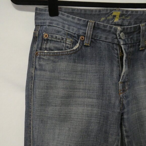 7 FOR ALL MANKIND | size 28 | Classic Bootcut Medium Wash Blue Jeans - Picture 3 of 16
